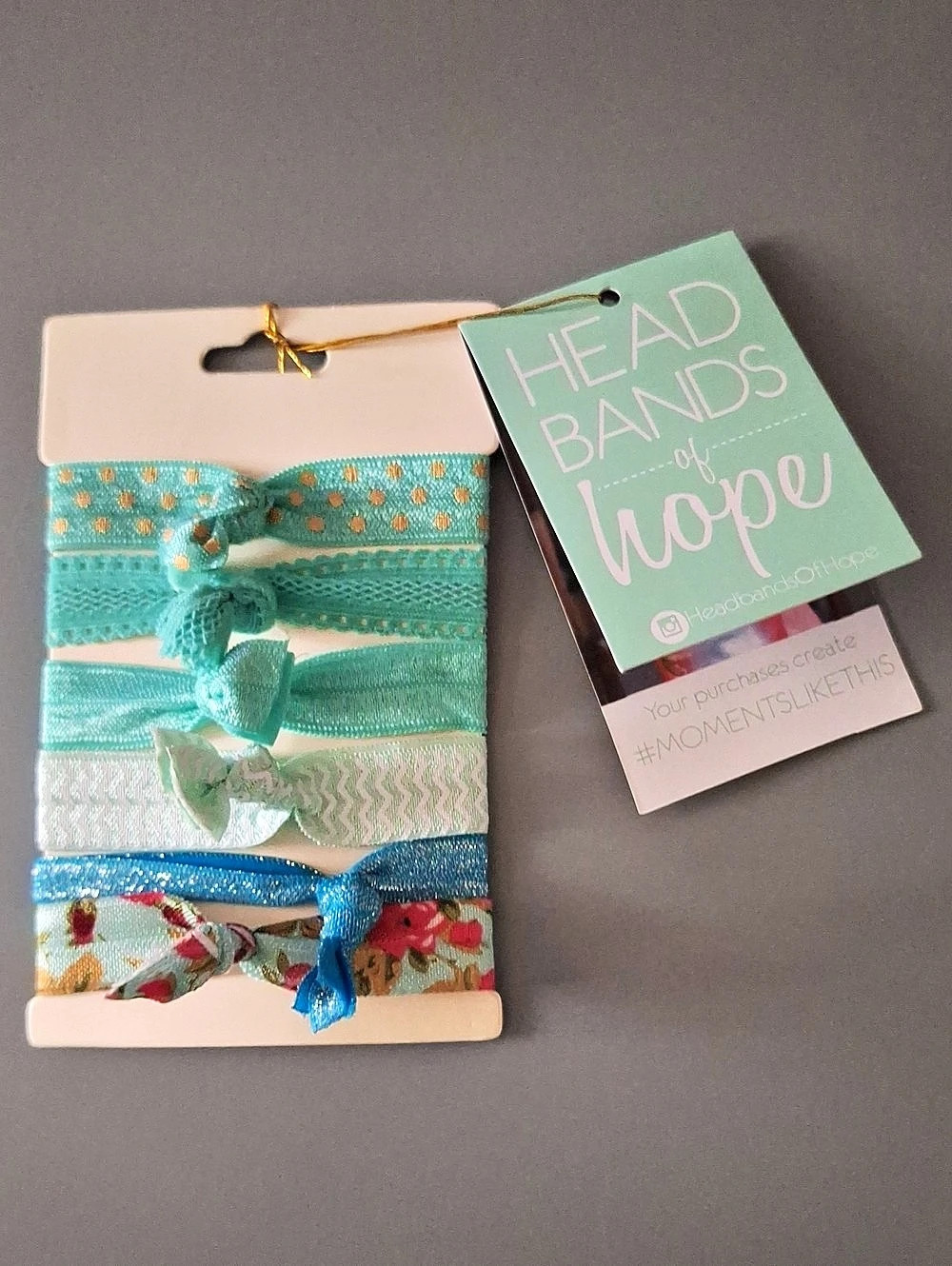 Headbands of Hope Hair Tie Set – Green & Multicolor